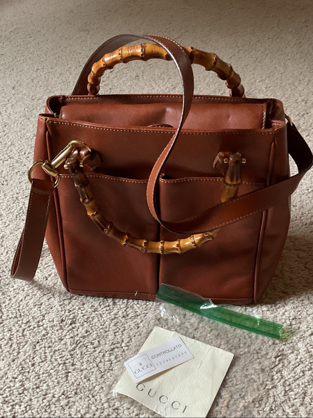 Gucci Chestnut Brown Small Diana Bamboo Handles
